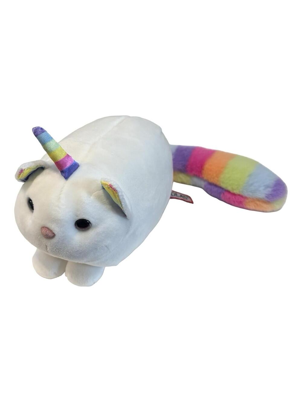Douglas Unicorn Kitty Cat Rainbow Tail Horn Ears Plush Stuffed Animal Toy